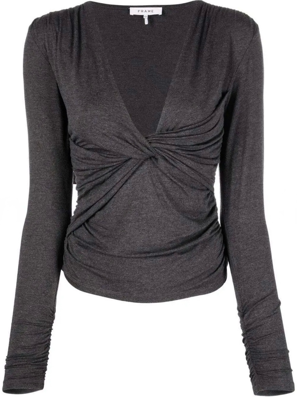 Frame Denim Layered wrap long sleeve tee